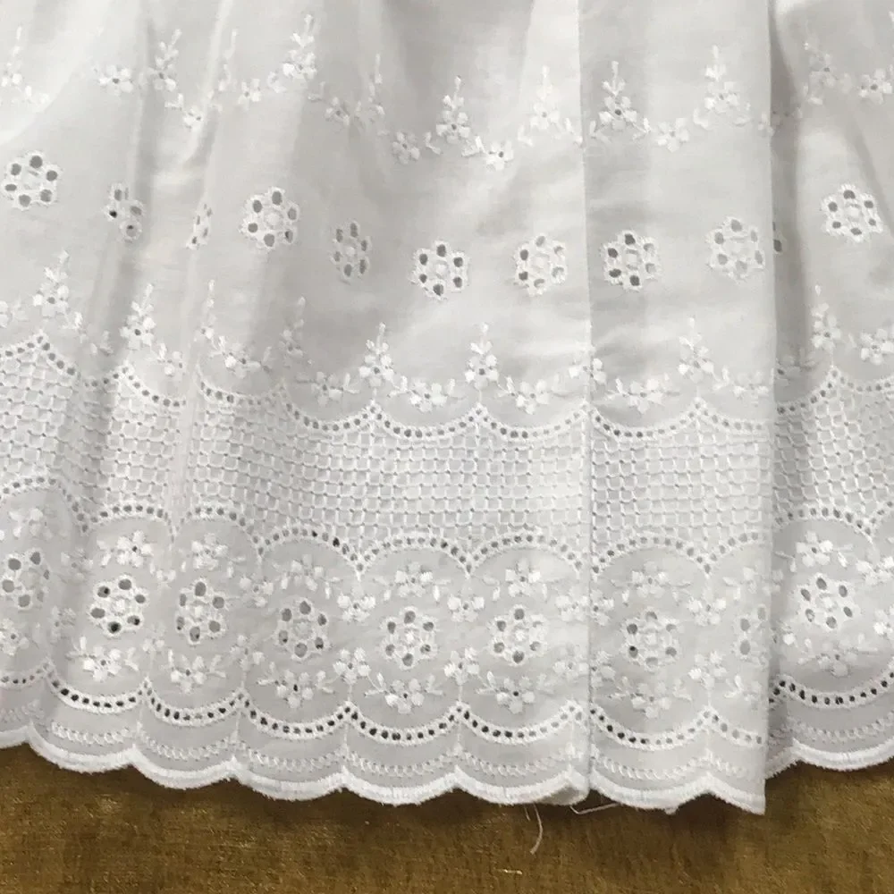 VINTAGE MADE WITH LOVE BY NANA WHITE GIRL DRESS SIZE 6/8 Approximate No Tag